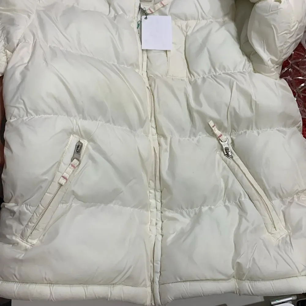 THE CHILDREN’S PLACE Little Girls Hooded Fleece Lined White Winter Puffer Coat 4